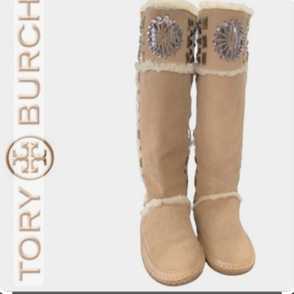 Tory Burch Embellished Boots